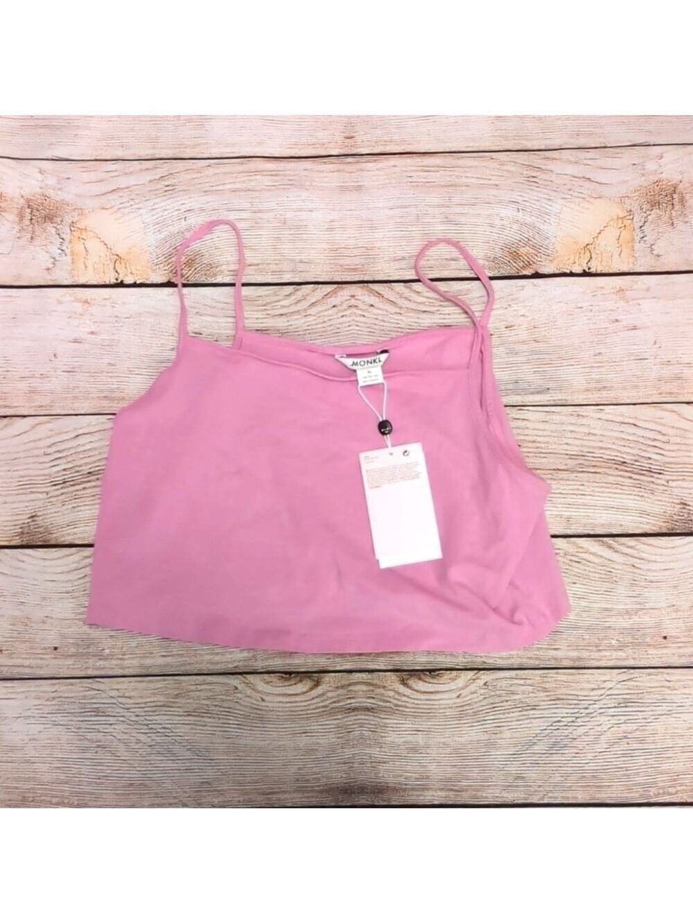 Monki purplish pink cami crop top size xl